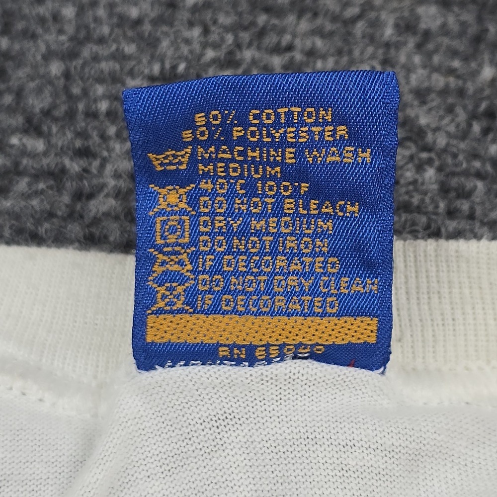 Vintage 1987 OP Ocean Pacific Cruz Tee USA‎ Made White Graphic T-Shirt - Picture 6 of 11